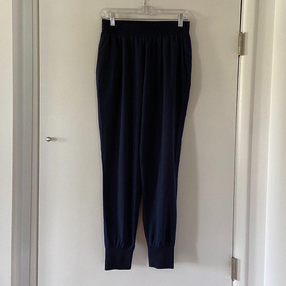 Aqua Elastic Navy Pant with pockets, size US M